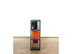 PROREGAL Kunststoffregal Big Grey Bear Low HxBxT 138 x 130 x 46 cm Fachlast 120 kg