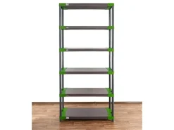 Hot PROREGAL Kunststoffregal Big Grey Bear Extra-Tall HxBxT 220 x 90 x 46 cm Fachlast 160 kg Grau/Grün Grau-Grün