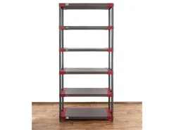 Online PROREGAL Kunststoffregal Big Grey Bear Extra-Tall HxBxT 220 x 90 x 46 cm Fachlast 160 kg Grau/Rot Grau-Rot