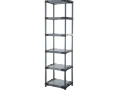 PROREGAL Kunststoffregal Big Grey Bear Extra-Tall HxBxT 220 x 60 x 46 cm Fachlast 160 kg