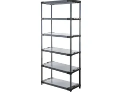 New PROREGAL Kunststoffregal Big Grey Bear Extra-Tall HxBxT 220 x 120 x 46 cm Fachlast 160 kg Grau