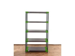 Sale PROREGAL Kunststoffregal Big Grey Bear Tall HxBxT 180 x 110 x 46 cm Fachlast 160 kg Grau/Grün Grau-Grün