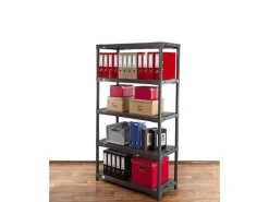 Online PROREGAL Kunststoffregal Grey Bear Tall HxBxT 180 x 120 x 46 cm Fachlast 120 kg Grau