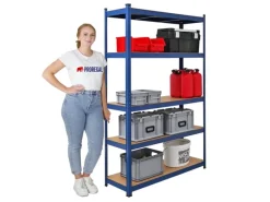 Sale PROREGAL Mega Deal 1 x Eckregal & 2x Schwerlastregal Ragnar HxBxT 180 x 190 x 40 cm Fachlast 175 kg Kellerregal Steckregal Garagenregal Blau