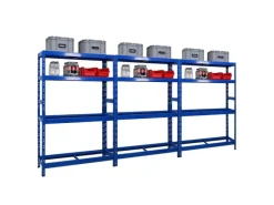 PROREGAL Mega Deal 3x Reifenregal Tiger 180x120x40 cm Bis Zu 12 Reifen Auf 2 Ebenen Mit 2 Fachboden