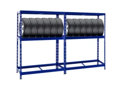 PROREGAL Mega Deal 2x Reifenregal Tiger mit Fachboden HxBxT 180 x 130 x 50 cm Bis Zu Insgesamt 24 Reifen