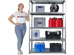 Outlet PROREGAL Mega Deal 5x Schwerlastregal Steel Eagle HxBxT 180x120x60cm Fachlast 130kg Verzinkt