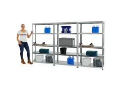 Hot PROREGAL Mega Deal 3x Schwerlastregal Steel Eagle HxBxT 180 x 100 x 40 cm Fachlast 130 kg Verzinkt