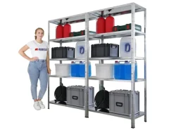 Online PROREGAL Mega Deal 2x Schwerlastregal Ares HxBxT 180x90x40cm Fachlast 125 kg Verzinkt