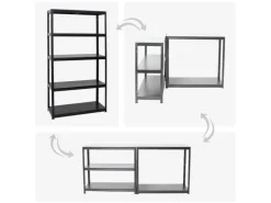 PROREGAL Mega Deal 3x Schwerlastregal Steel Eagle HxBxT 180 x 100 x 40 cm Fachlast 130 kg