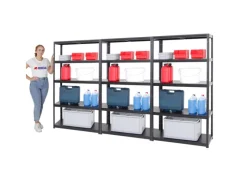 PROREGAL Mega Deal 3x Schwerlastregal Steel Eagle HxBxT 180 x 100 x 40 cm Fachlast 130 kg