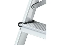 Hot PROREGAL Metal Double Giraffe Doppelseitige-Aluminium-Stufenstehleiter 2 Stufen 125 kg Tragkraft Leiter Trittleiter Stufenleiter Haushaltsleiter