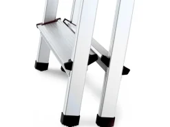 Hot PROREGAL Metal Double Giraffe Doppelseitige-Aluminium-Stufenstehleiter 2 Stufen 125 kg Tragkraft Leiter Trittleiter Stufenleiter Haushaltsleiter