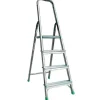 Clearance PROREGAL Metal Single Giraffe Einseitige-Aluminium-Bügelleiter 4 Stufen 153 cm Hoch Leiter Trittleiter Stufenleiter Stehleiter Haushaltsleiter