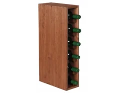 Hot PROREGAL Modulares Weinregal Vincellar Mod HxBxT 60 x 12 x 30 cm Schmal Modul Für 6 Flaschen Massives Kiefernholz Geölt Braun