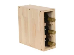 Discount PROREGAL Modulares Weinregal Vincellar Mod HxBxT 30 x 12 x 30 cm Schmal Modul Für 3 Flaschen Massives Kiefernholz Natur Kiefer Natur