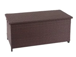 Sale PROREGAL Poly-Rattan Kissenbox HxBxT 51x100x50cm Premium 170L Gartentruhe Auflagenbox Truhe Braun