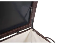 Sale PROREGAL Poly-Rattan Kissenbox HxBxT 51x100x50cm Premium 170L Gartentruhe Auflagenbox Truhe Braun