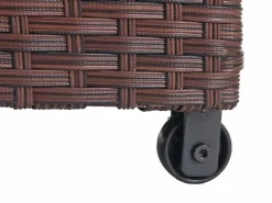 Sale PROREGAL Poly-Rattan Kissenbox HxBxT 51x100x50cm Premium 170L Gartentruhe Auflagenbox Truhe Braun