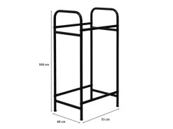 PROREGAL Reifenregal CARRERO HxBxT 104 x 55 x 40 cm Bis Zu 4 Reifen Auf 2 Ebenen Schwarz