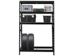 PROREGAL Reifenregal Tiger HxBxT 180 x 120 x 40 cm Bis Zu 6 Reifen Auf 1 Ebene + 3 Ablagen