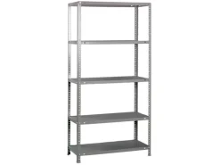 PROREGAL Schraubregal Panda Tall HxBxT 200 x 110 x 40 cm 5 Fachböden Fachlast 90 kg Verzinkt