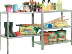 PROREGAL Schraubregal Panda Tall HxBxT 200 x 110 x 40 cm 5 Fachböden Fachlast 90 kg Verzinkt