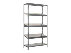 Best PROREGAL Schrägbodenregal Dowa Stecksystem HxBxT 200 x 100 x 50 cm Fachlast 200 kg Grau