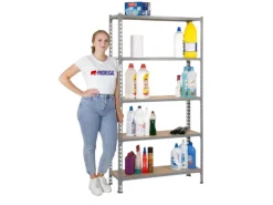 New PROREGAL Schwerlastregal Muli HxBxT 180 x 80 x 30 cm 5 Fachböden Fachlast 150 kg Verzinkt