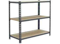 PROREGAL Schwerlastregal Small Muli HxBxT 100 x 90 x 40 cm 3 Fachböden Fachlast 150 kg Grau