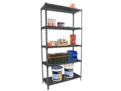 PROREGAL Schwerlastregal Metal Shark HxBxT 180 x 80 x 40 cm Fachlast 180 kg Anthrazit