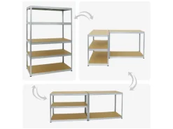 PROREGAL Schwerlastregal Big Elephant M HxBxT 180 x 120 x 60 cm Fachlast 250 kg