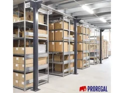 PROREGAL Schwerlastregal Silver Mamba Made In Germany  HxBxT 200 x 400 x 50 cm 5 Ebenen Je 150 kg Fachlast  Verzinkt