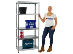 Best PROREGAL Schwerlastregal Steel Eagle HxBxT 180 x 80 x 40 cm Fachlast 130 kg Verzinkt