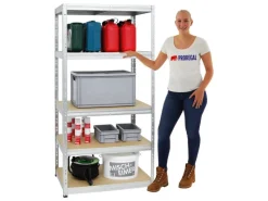 PROREGAL Schwerlastregal Tiger HxBxT 180 x 90 x 60 cm Fachlast 265 kg 5-Ebenen