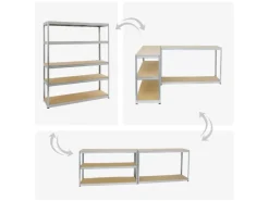 Clearance PROREGAL Schwerlastregal Giant Elephant HxBxT 180 x 150 x 45 cm Fachlast 200 kg Verzinkt