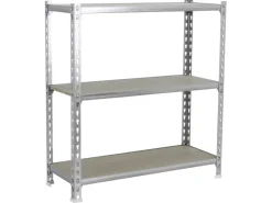 PROREGAL Schwerlastregal Baby Muli HxBxT 90 x 80 x 40 cm 3 Fachböden Fachlast 150 kg Verzinkt