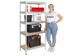 Online PROREGAL Schwerlastregal Rivet HxBxT 180 x 90 x 45 cm Fachlast 250 kg Innovatives Stecksystem Verzinkt