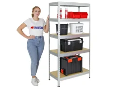 Online PROREGAL Schwerlastregal Rivet HxBxT 180 x 90 x 45 cm Fachlast 250 kg Innovatives Stecksystem Verzinkt