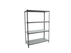 PROREGAL Schwerlastregal Mid Metal Shark HxBxT 150 x 80 x 40 cm Fachlast 180 kg Anthrazit-Verzinkt