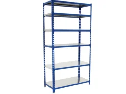 PROREGAL Schwerlastregal Giant Metal Shark HxBxT 250 x 80 x 50 cm Fachlast 180 kg Blau