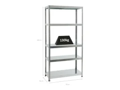 Outlet PROREGAL Schwerlastregal Steel Eagle HxBxT 180 x 90 x 40 cm Fachlast 130 kg Verzinkt