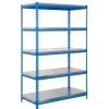 Clearance PROREGAL Schwerlastregal Metal Yeti Light Five HxBxT 200 x 100 x 60 cm Fachlast 300 kg Blau