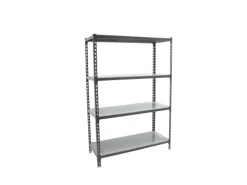 PROREGAL Schwerlastregal Mid Metal Shark HxBxT 150 x 80 x 50 cm Fachlast 180 kg Anthrazit-Verzinkt