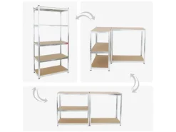 PROREGAL Schwerlastregal Giant Ragnar HxBxT 200 x 100 x 50 cm Fachlast 175 kg Verzinkt