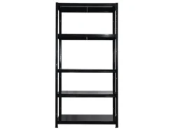 Best PROREGAL Schwerlastregal Ragnar HxBxT 180x90x40cm 5 Stahlplatten-Ebenen Fachlast 125 kg Schwarz