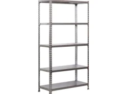 PROREGAL Schwerlastregal Metal Shark HxBxT 180 x 80 x 30 cm Fachlast 180 kg Verzinkt