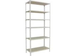 Online PROREGAL Schwerlastregal Giant Muli HxBxT 250 x 80 x 40 cm 6 Fachböden Fachlast 150 kg Weiß