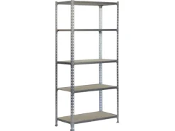 Outlet PROREGAL Schwerlastregal Big Muli HxBxT 200 x 110 x 50 cm 5 Fachböden Fachlast 200 kg Verzinkt