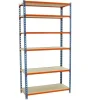Sale PROREGAL Schwerlastregal Giant Muli HxBxT 250 x 80 x 50 cm 6 Fachböden Fachlast 150 kg Blau-Orange